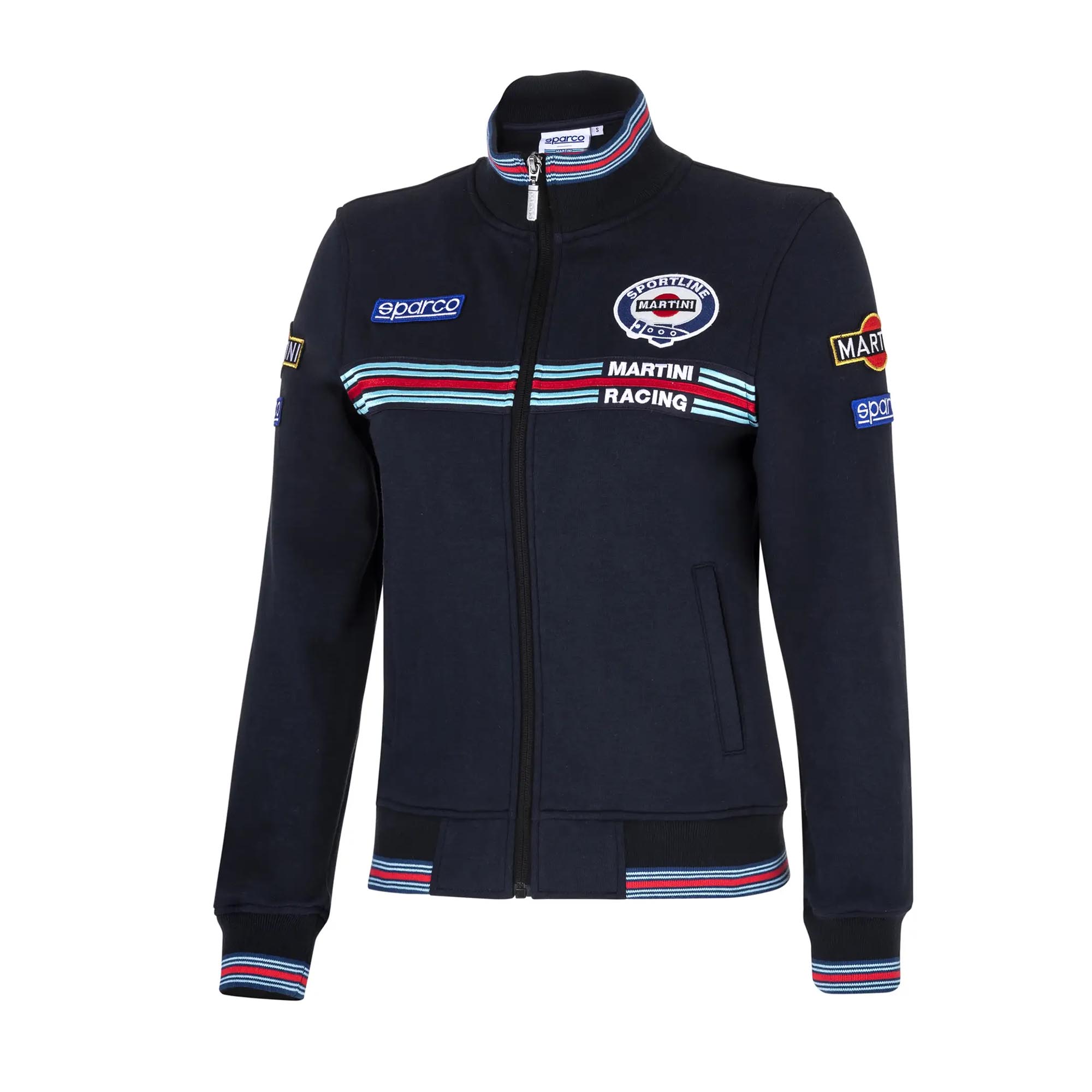 Sparco Martini Ladies Full Zip Sweatshirt