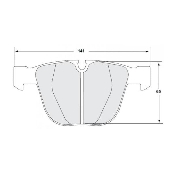 PFC BMW E9X M3 Rear Brake Pads - 08 Compound - 0919.08.16.44