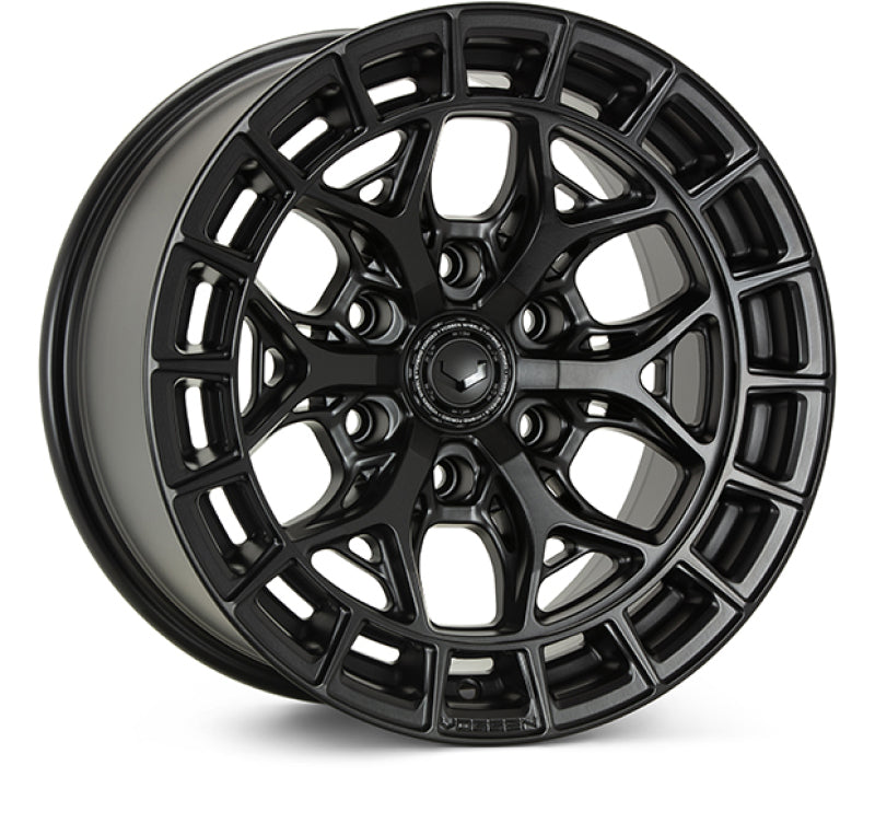 Vossen HFX-6 22x9.5 - 6x139.7 - ET30 - Deep - 95.1 - Satin Black Wheel