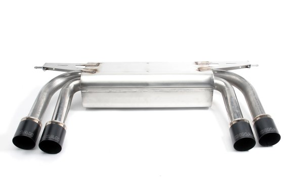 Dinan Free Flow Axle-Back Exhaust - 2010-2014 BMW X5M/X6M Stainless Steel - Black Tips - E70/E71