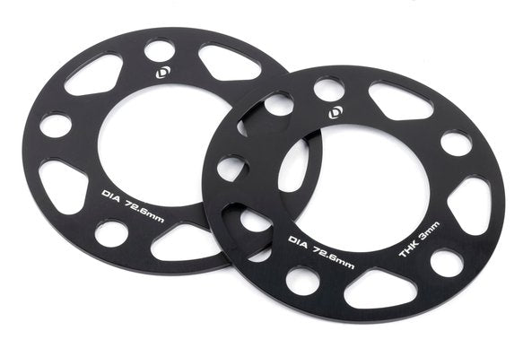Dinan Spacers; 5x120 - 72.6mm CB - 3mm Thick Set of 2