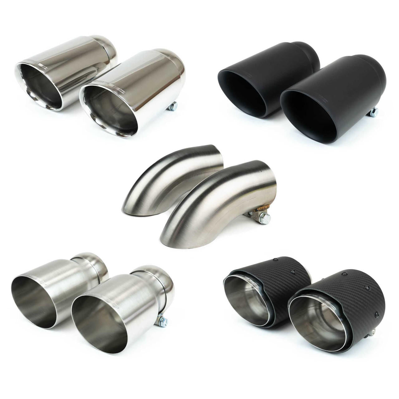 Fabspeed Porsche 718 GT4 / GTS / Spyder Deluxe Exhaust Tips (2020+)
