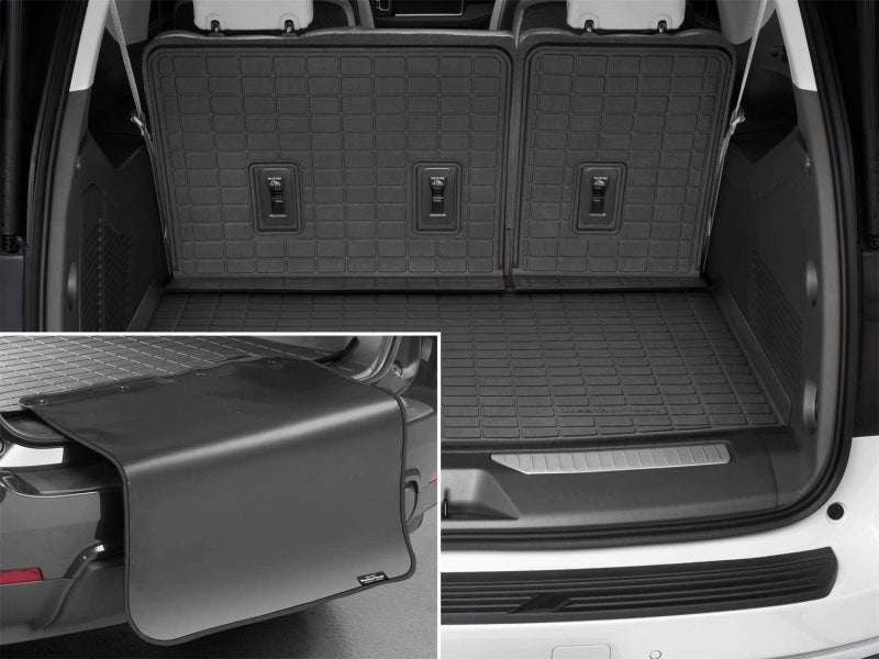 WeatherTech 2027 Kia Telluride/Telluride Hybrid Seatback Cargo Liners HP w/ Bumper Protector - Black