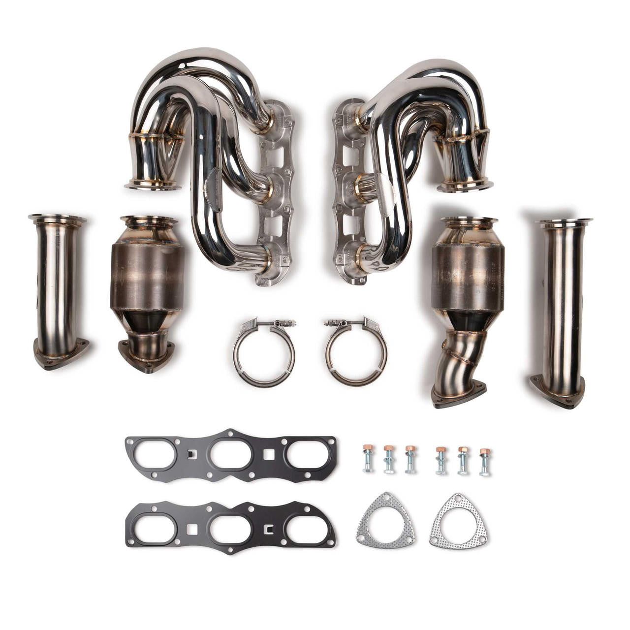 Fabspeed Porsche 987.2 Boxster / Cayman RENNKRAFT Modular Headers with HJS Catalytic Converters (2009-2012)