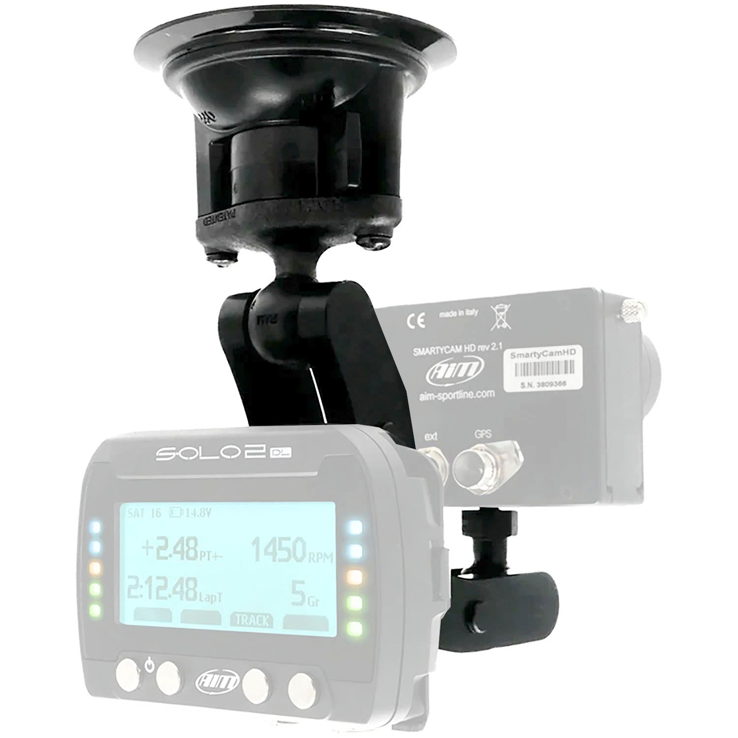 AiM Sports Track Day Mount for SmartyCam3 and Solo2 DL