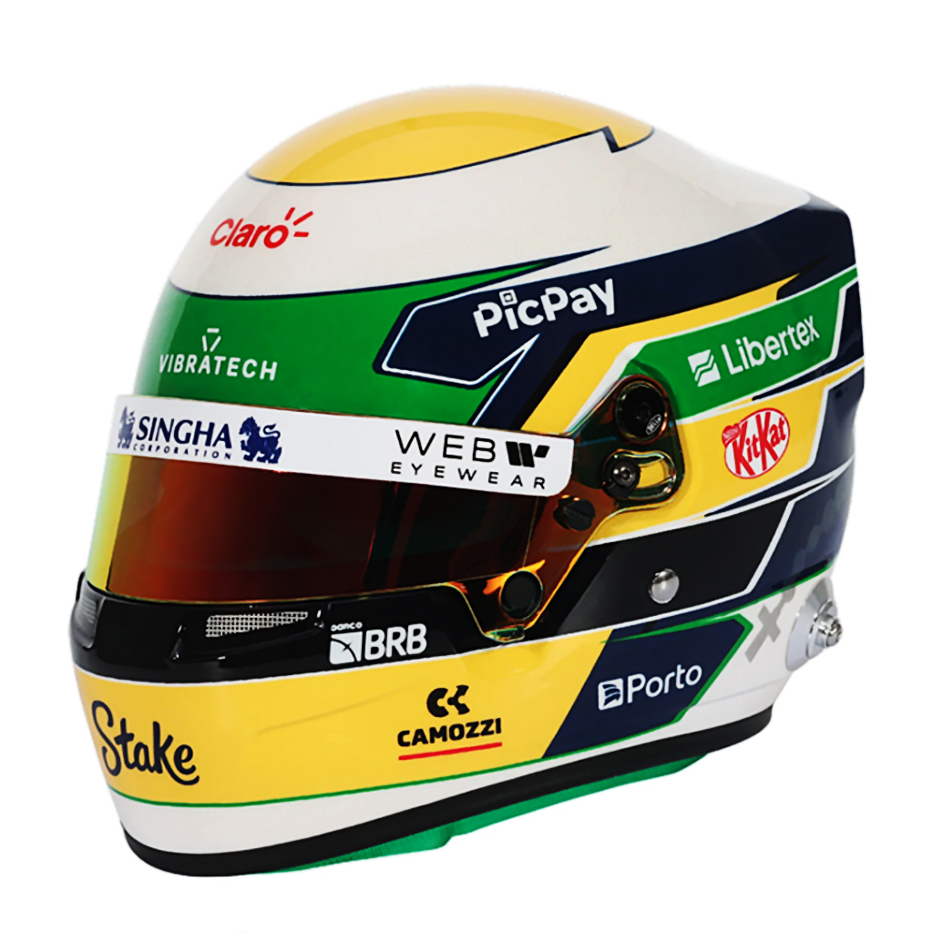 Bell HP77 Gabriel Bortoleto 1:2 Scale F1 Mini Helmet | Kick Sauber 2025 F1 Season