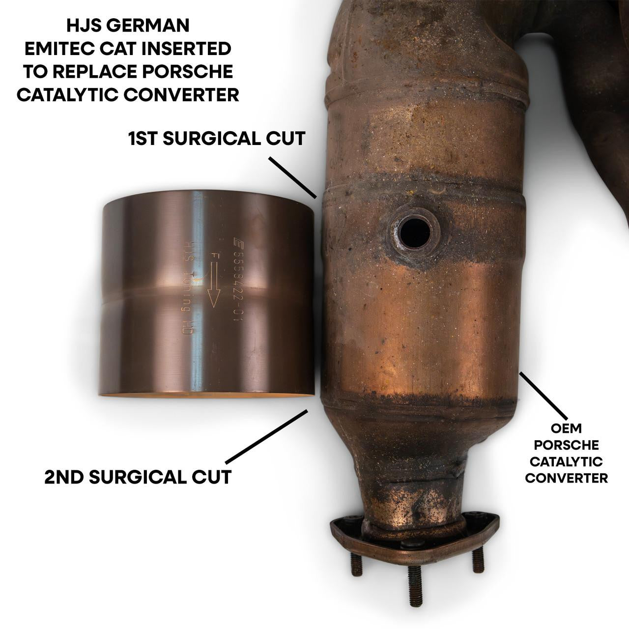 Fabspeed Porsche 997 Carrera Factory/OEM Catalytic Converter Re-Coring