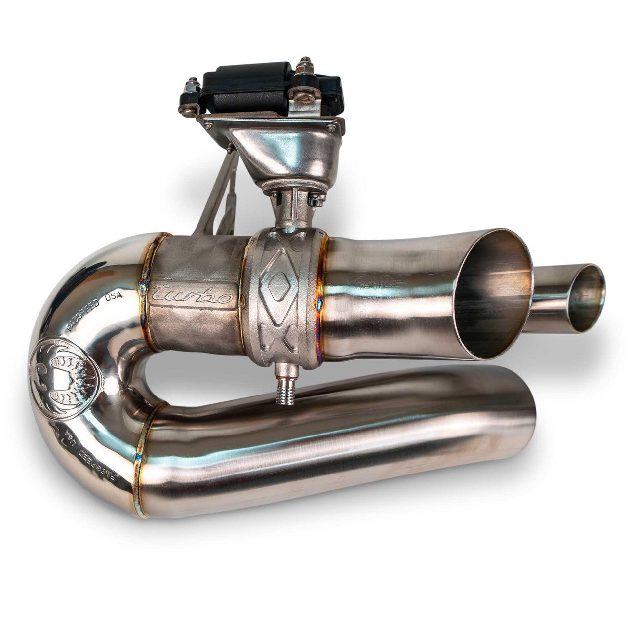 Fabspeed Porsche 992.2 Turbo S Valved Side Muffler Bypasses