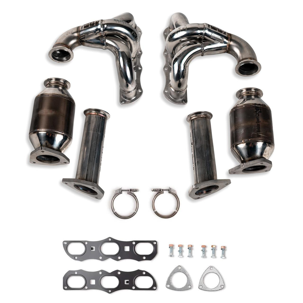 Fabspeed Porsche 991 Carrera RENNKRAFT Modular Headers with HJS Catalytic Converters (2012-2016)