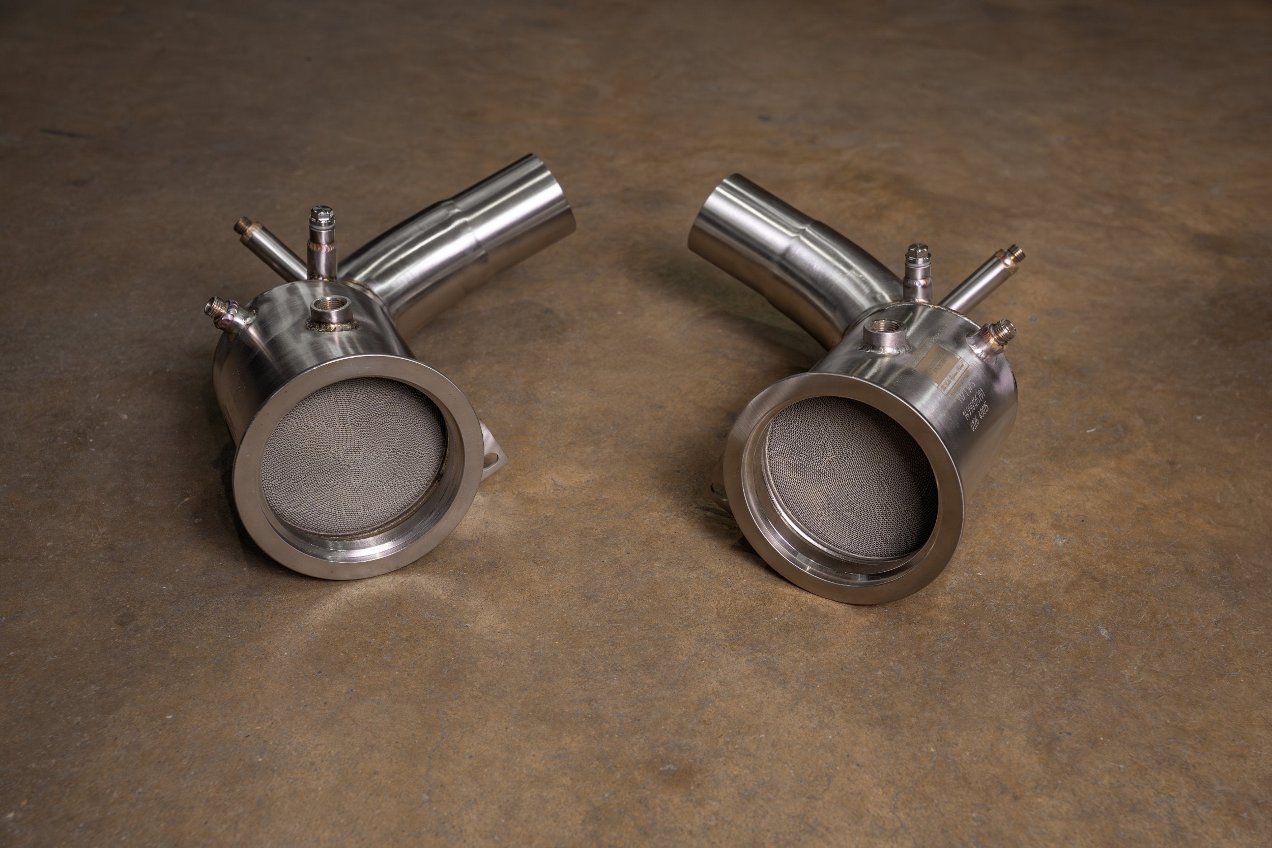 Valvetronic Exhaust - 400 Cell Catted Down Pipes For Porsche 992 Turbo / Turbo S