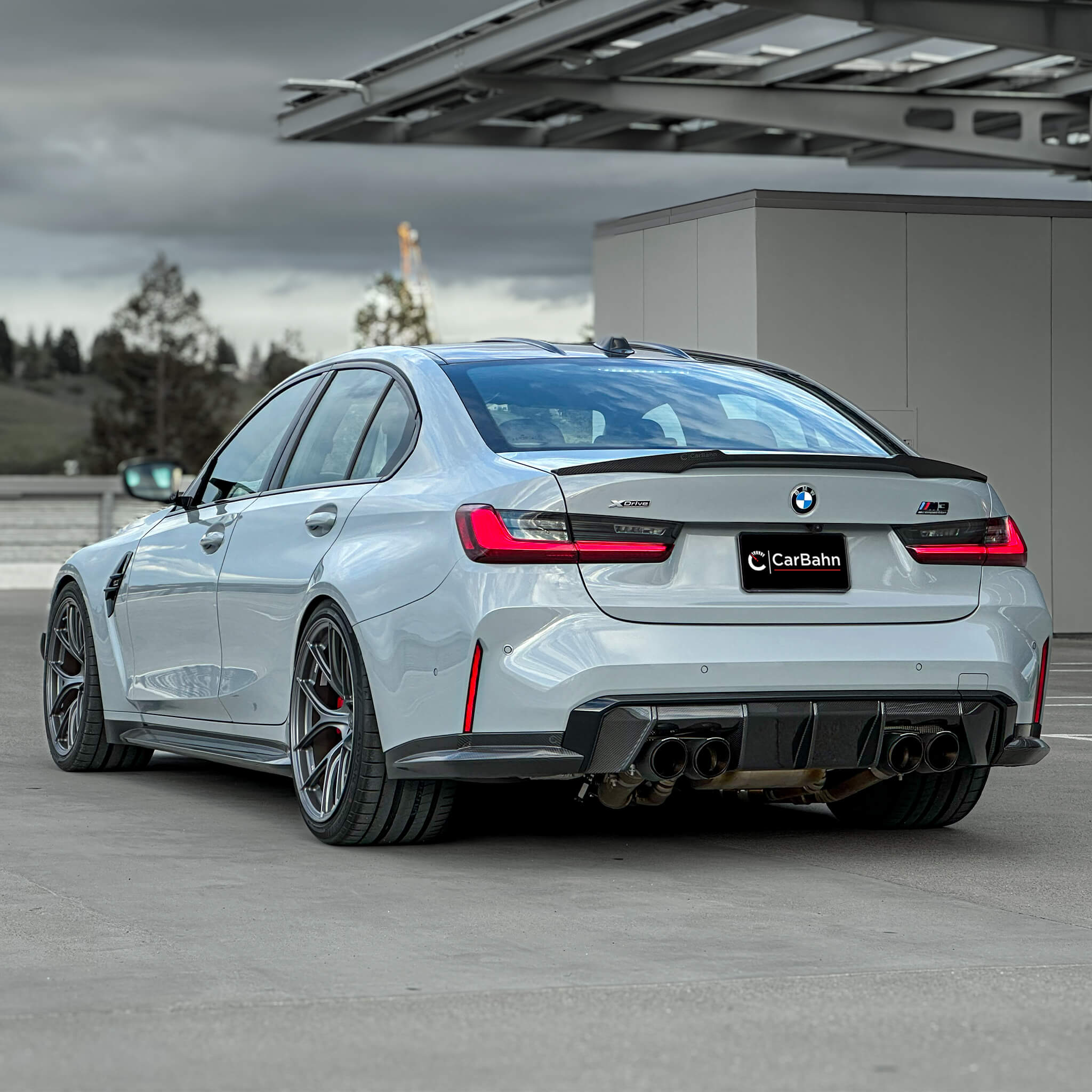 CarBahn BMW G80 M3 & M340i Carbon Fiber Rear Spoiler