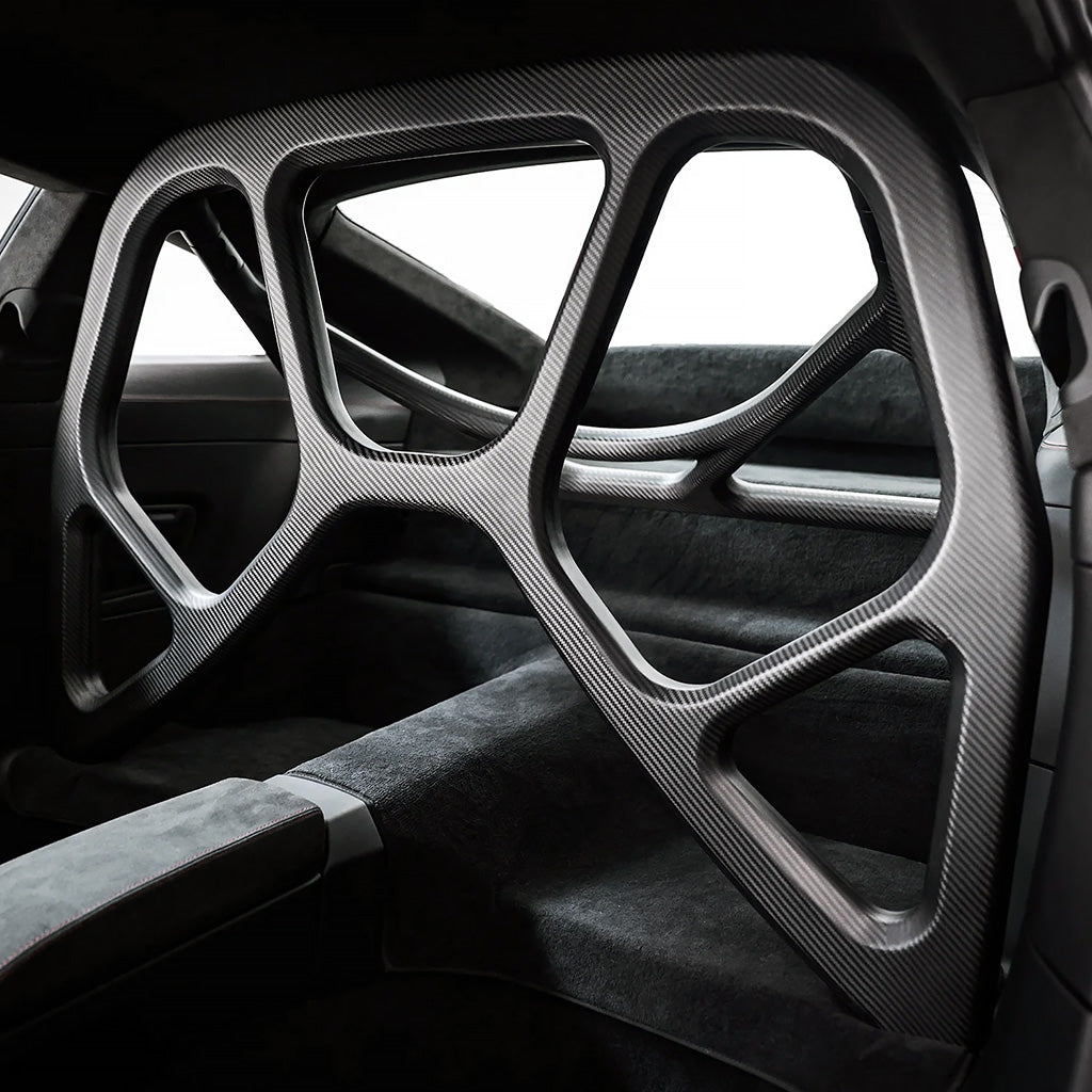 SilverRocket Seamless Carbon Roll Bar Porsche 991 & 992 GT3 GT3RS | FIA & TÜV