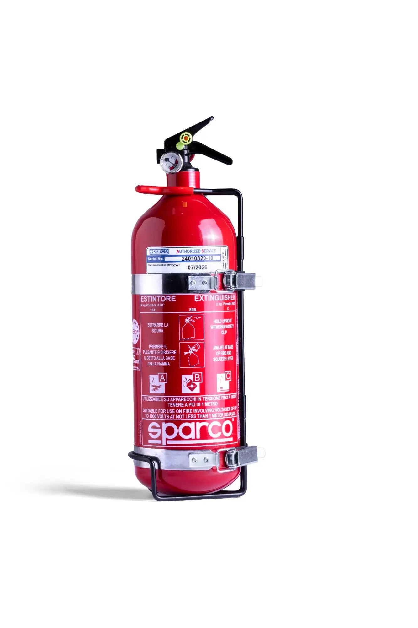 Sparco Novec Handheld Fire Extinguisher - 2 Liter
