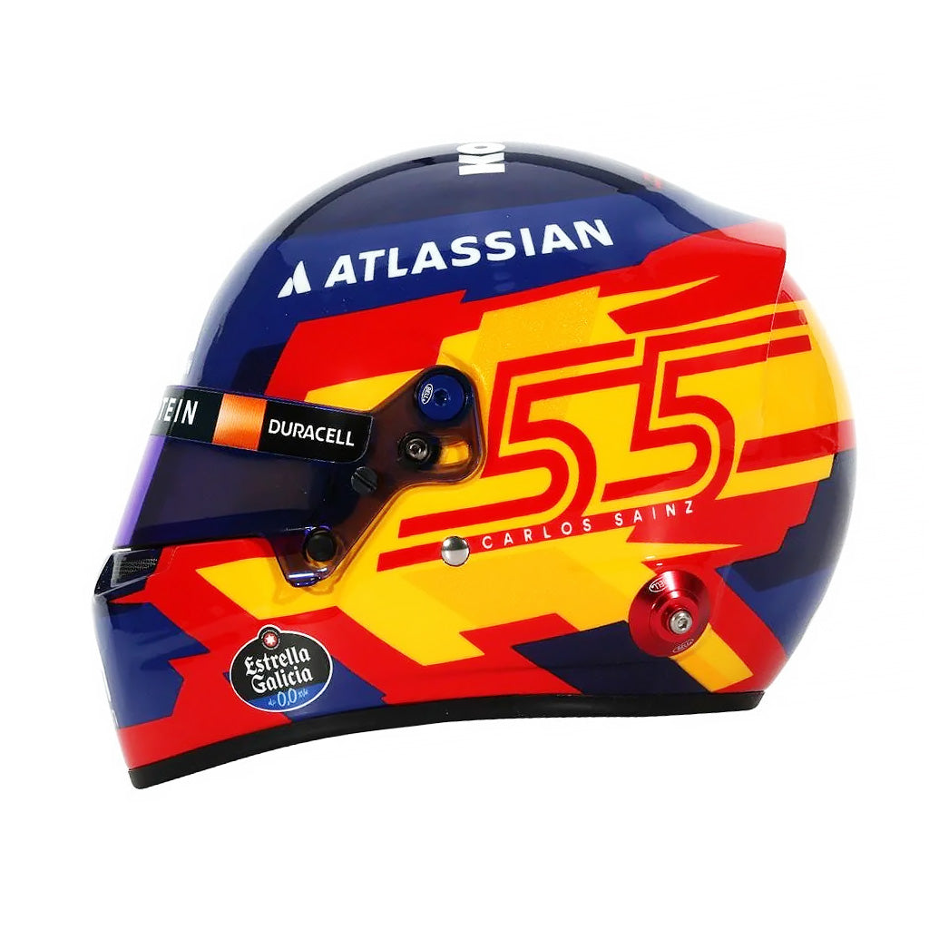 Bell HP77 Carlos Sainz 1:2 Scale F1 Mini Helmet | Williams 2025 F1 Season
