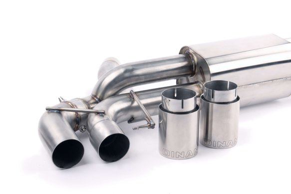 Dinan Free Flow Axle-Back Exhaust - 2018-2023 BMW M5 Stainless Steel - Polished Tips - F90