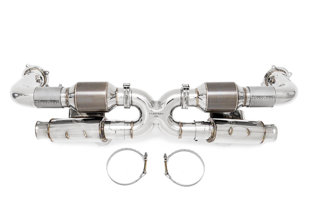 Fabspeed Porsche 993 Turbo Modular Sport Catalytic Converter X-Pipe (1995-1998)