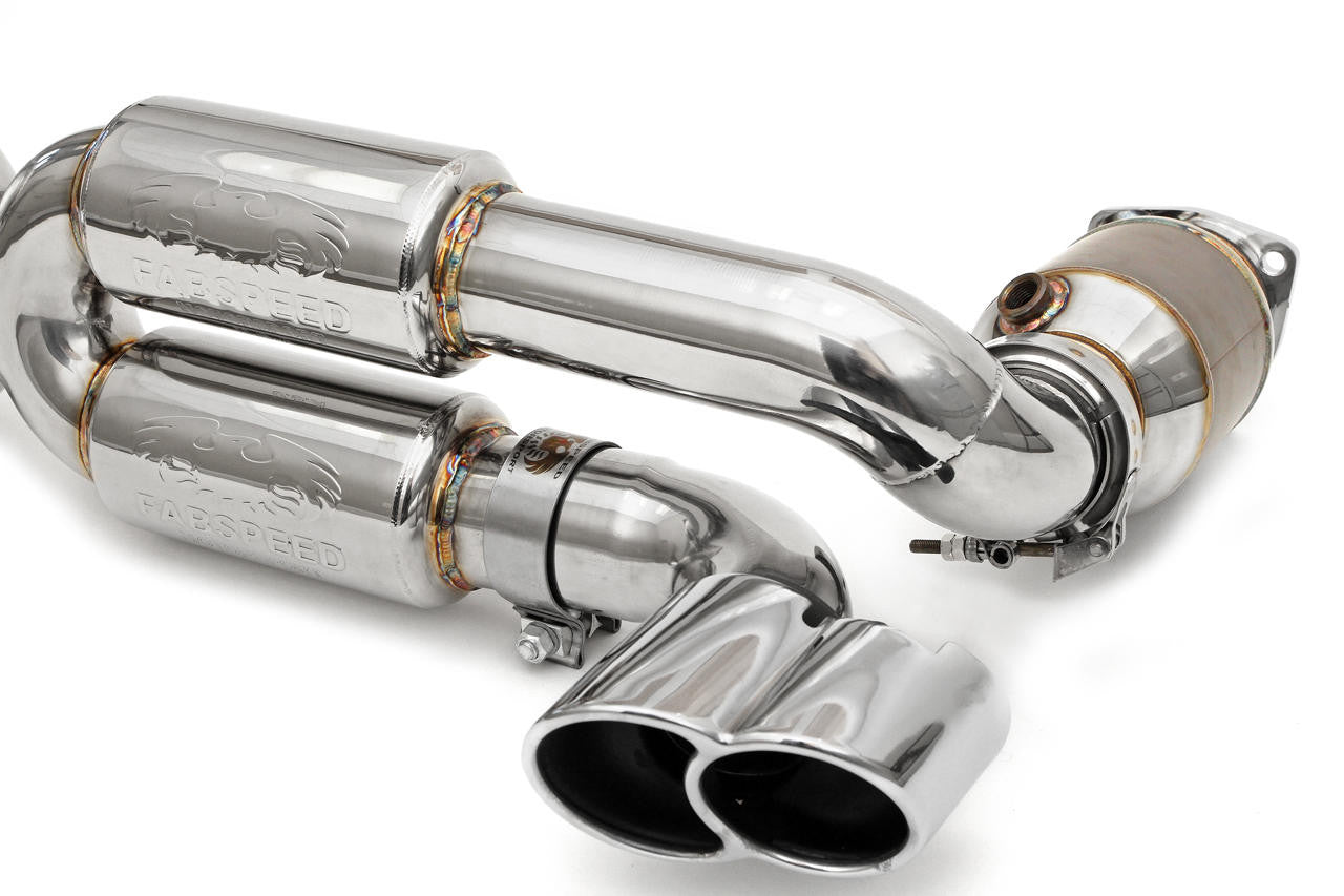 Fabspeed Porsche 996 GT2 70mm Supersport X- Pipe Exhaust System (2001-2005)