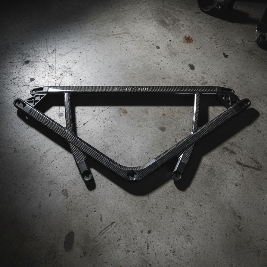 CarBahn CSL Style Carbon Fiber 5-Point Strut Brace | BMW G8X M2/M3/M4
