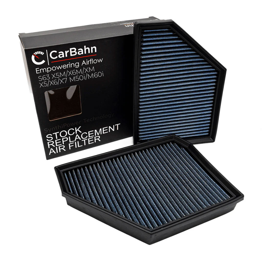 CarBahn S63 High Flow Replacement Intake Air Filters | BMW X5M/X6M/XM & X5/X6/X7 M50i/M60i