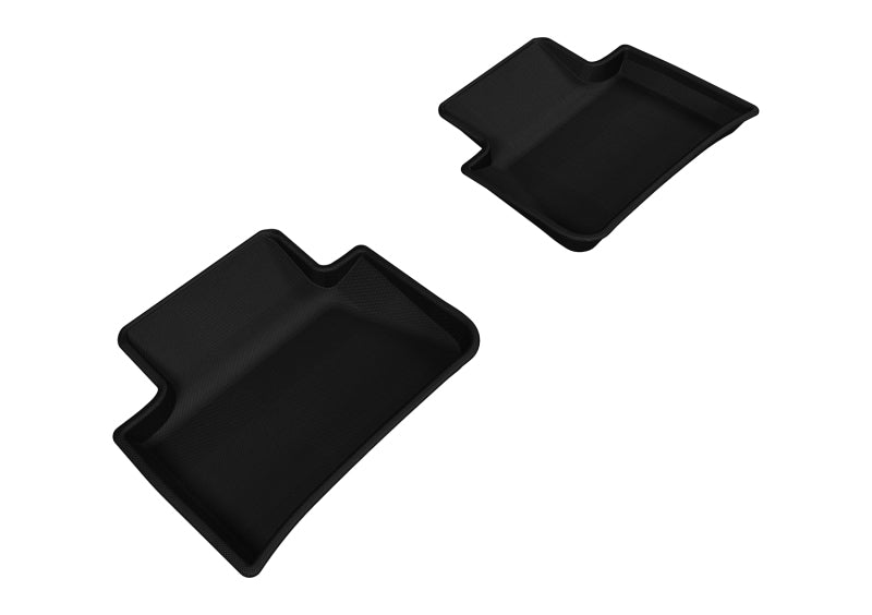 3D MAXpider 2014-2019 Porsche Macan Kagu 2nd Row Floormats - Black L1PO01421509