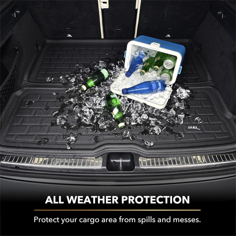 3D MAXpider 20-21 BMW X6 (G06) with Spare Tire Kagu Cross Fold Cargo Liner - Black M1BM1131309