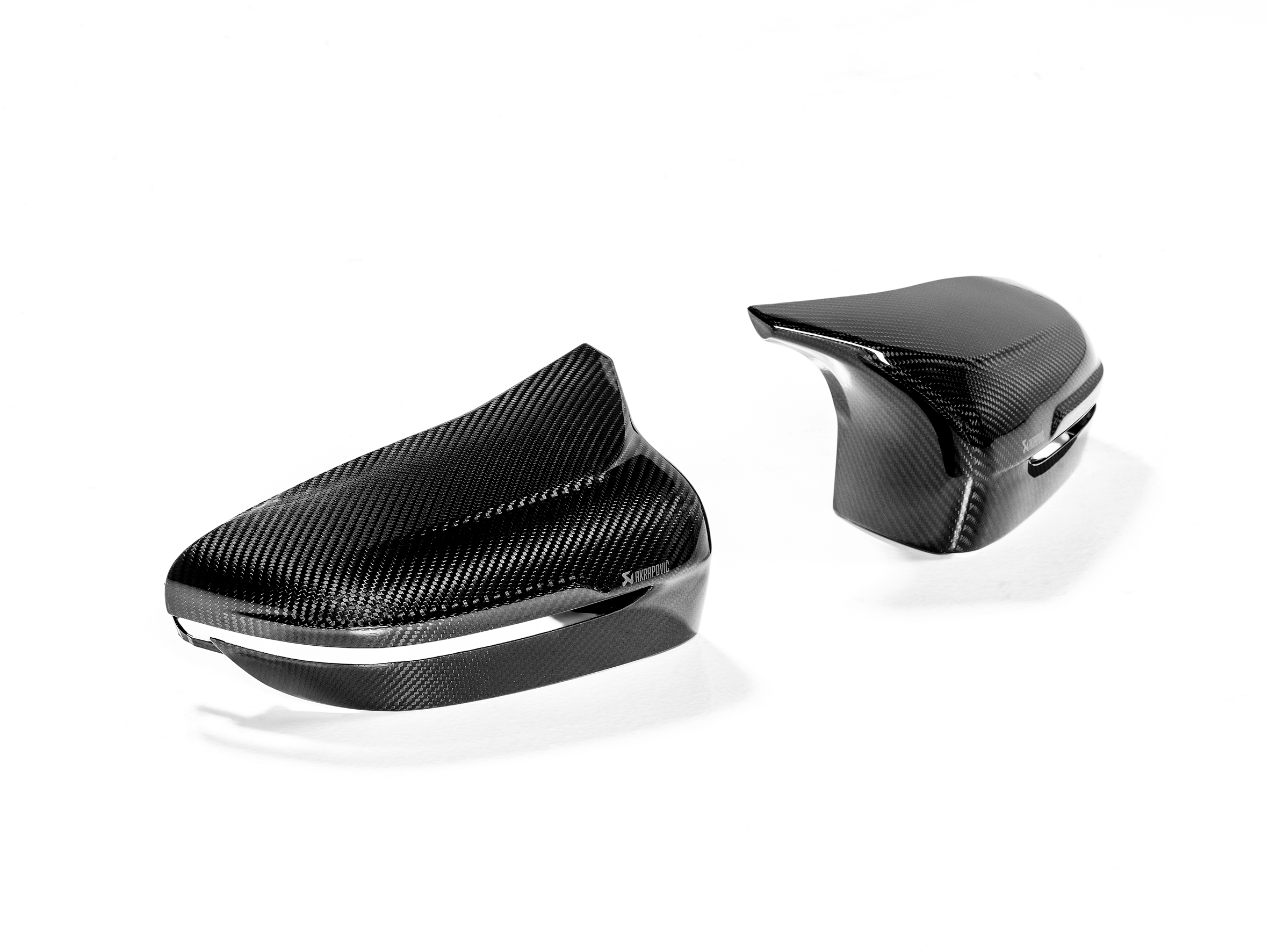 Akrapovic 2018+ BMW M5 (F90) / 2020 BMW M8 (F91/F92) Carbon Fiber Mirror Cap Set - High Gloss