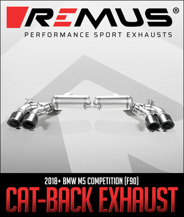 REMUS EXHAUST SYSTEMS RACING CAT-BACK: 2018+ BMW M5 COMPETITION (F90)