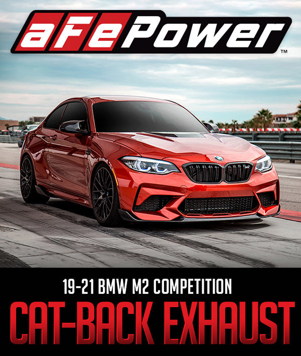 AFE POWER MACH FORCE-XP STAINLESS STEEL CAT-BACK EXHAUST SYSTEM: 2019–2021 BMW M2 COMPETITION