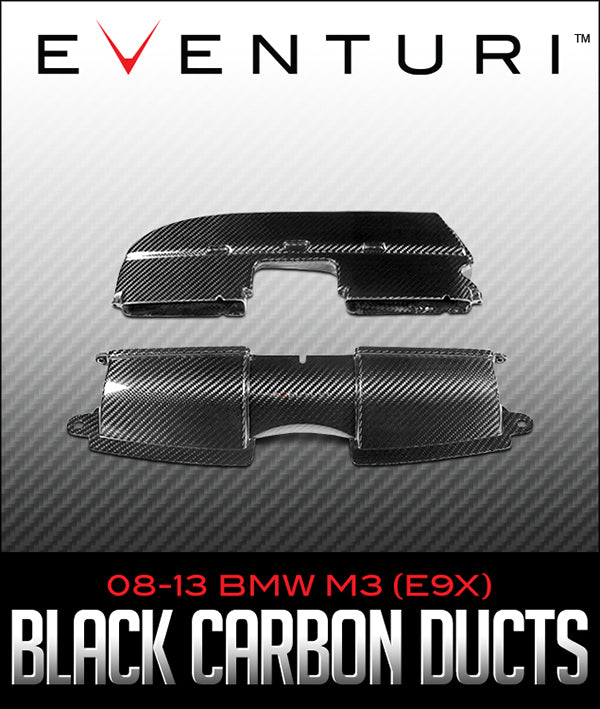 EVENTURI BLACK CARBON DUCTS: 2008–2013 BMW M3 (E9X)