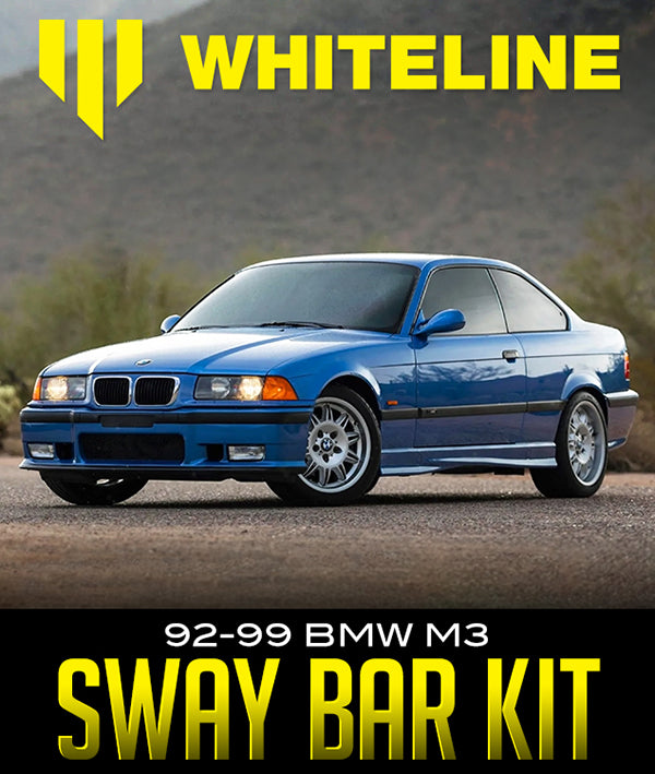 WHITELINE FRONT & REAR SWAY BAR KIT: 1992–1999 BMW M3