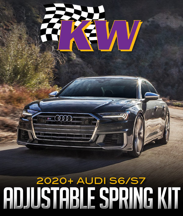 KW SUSPENSIONS HEIGHT ADJUSTABLE SPRING KIT: 2020+ AUDI S6/S7