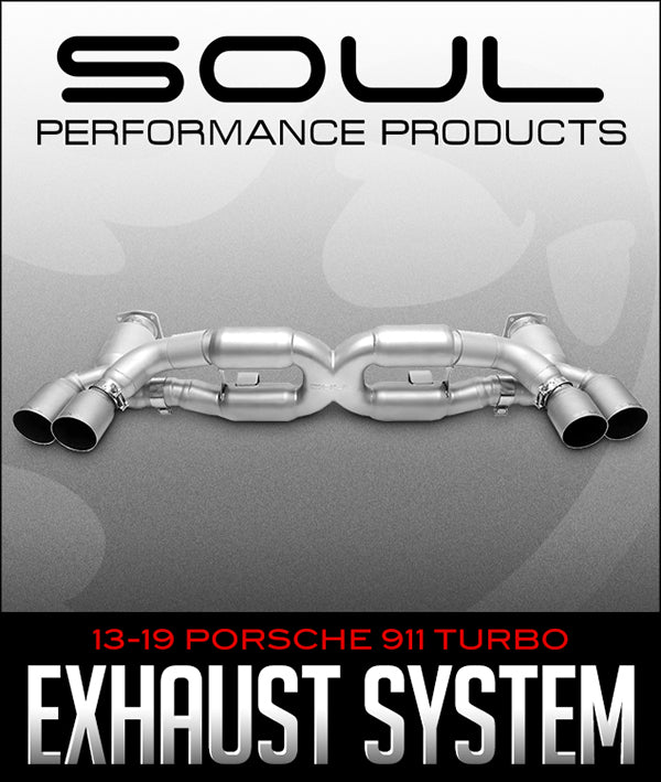 SOUL PERFORMANCE PRODUCTS SPORT X-PIPE EXHAUST SYSTEM: 2013–2019 PORSCHE 911 TURBO