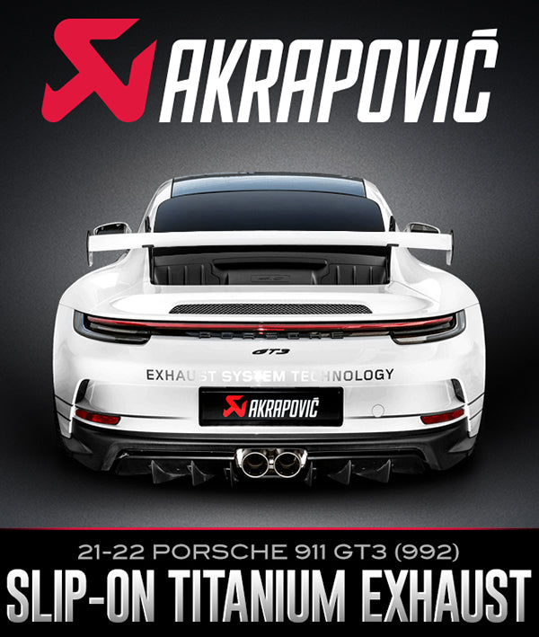AKRAPOVIČ SLIP-ON RACE LINE TITANIUM EXHAUST SYSTEM: 2021–2022 PORSCHE 911 GT3 (992)