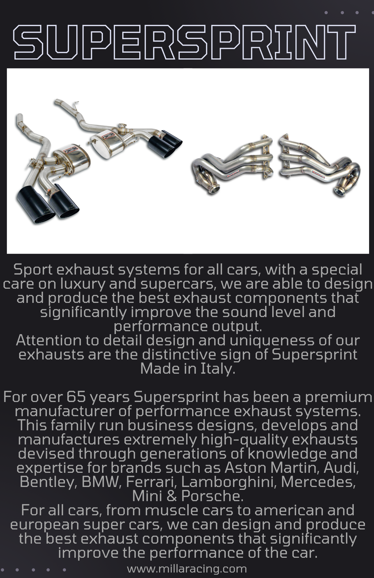 Supersprint Exhaust Now Available