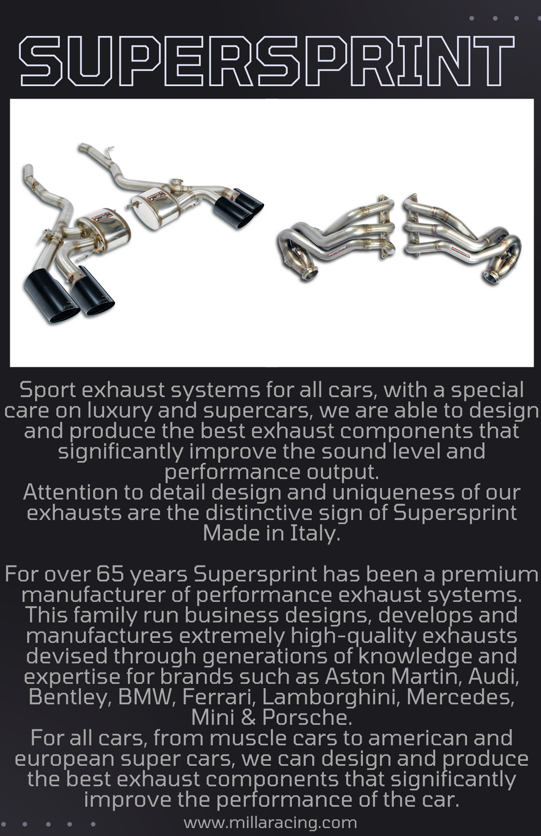 Supersprint Exhaust Now Available