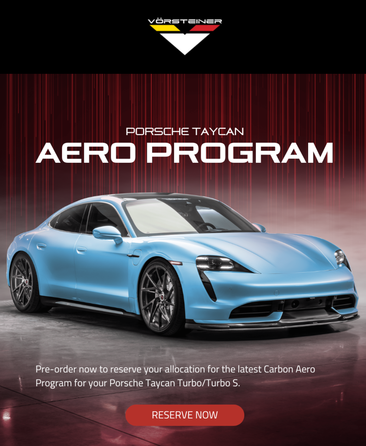 Pre-Order Now: The New Porsche Taycan Carbon Aero Program