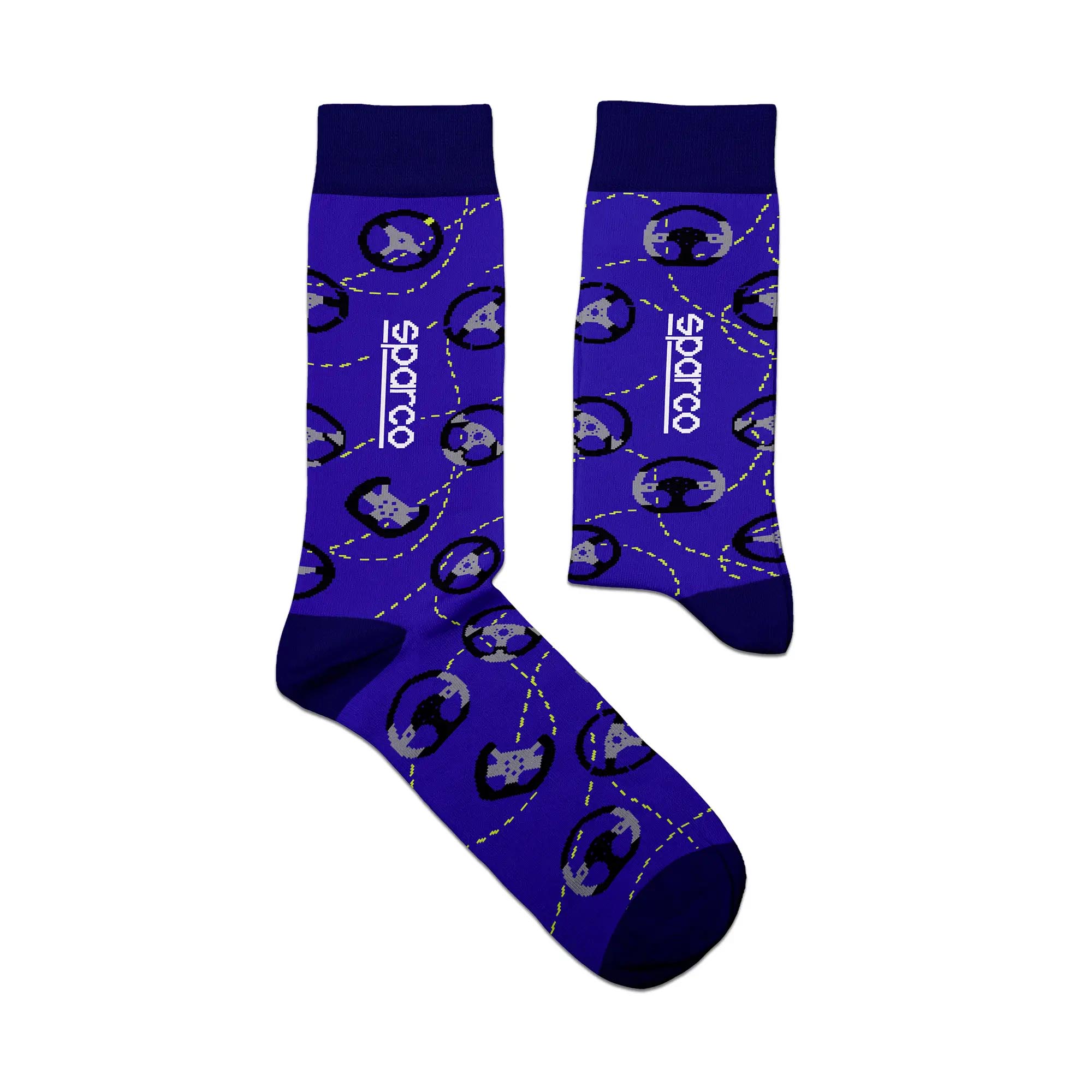 Sparco Steering Wheels Iconic Design Socks (Size: Large/X-Large)
