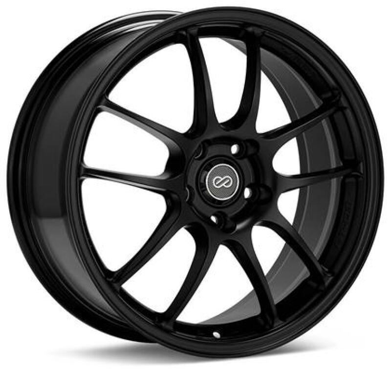 Enkei PF01 17x7 4x108 42mm Offset 75mm Bore Black Wheel (MOQ 40)