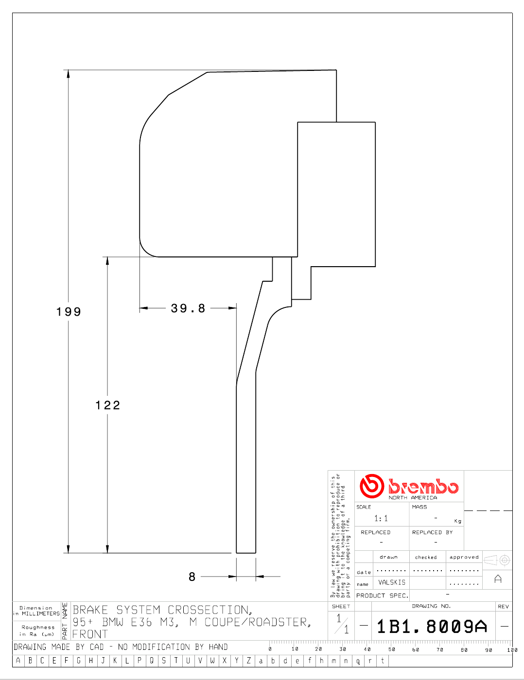 Brembo GT Big Brake Kit - 1995-1999 BMW M3 (E36) - Front - 4-Piston 355x32 2-Piece - 1B1.8009A
