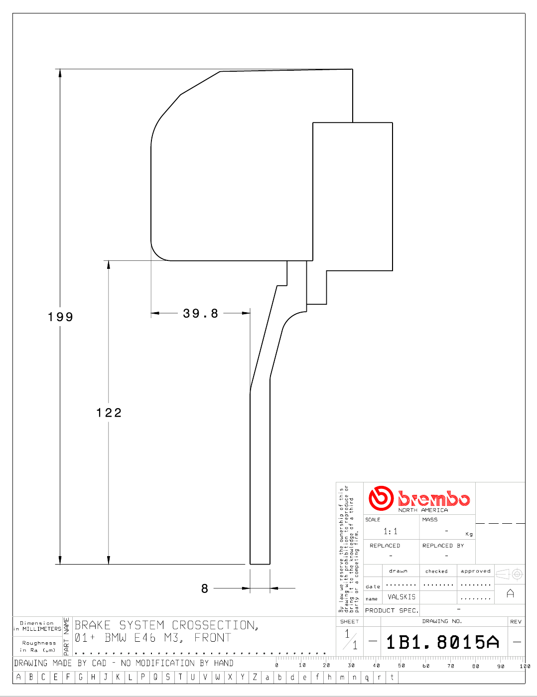 Brembo GT Big Brake Kit - 2001-2006 BMW M3 (E46) - Front - 4-Piston 355x32 2-Piece - 1B1.8015A