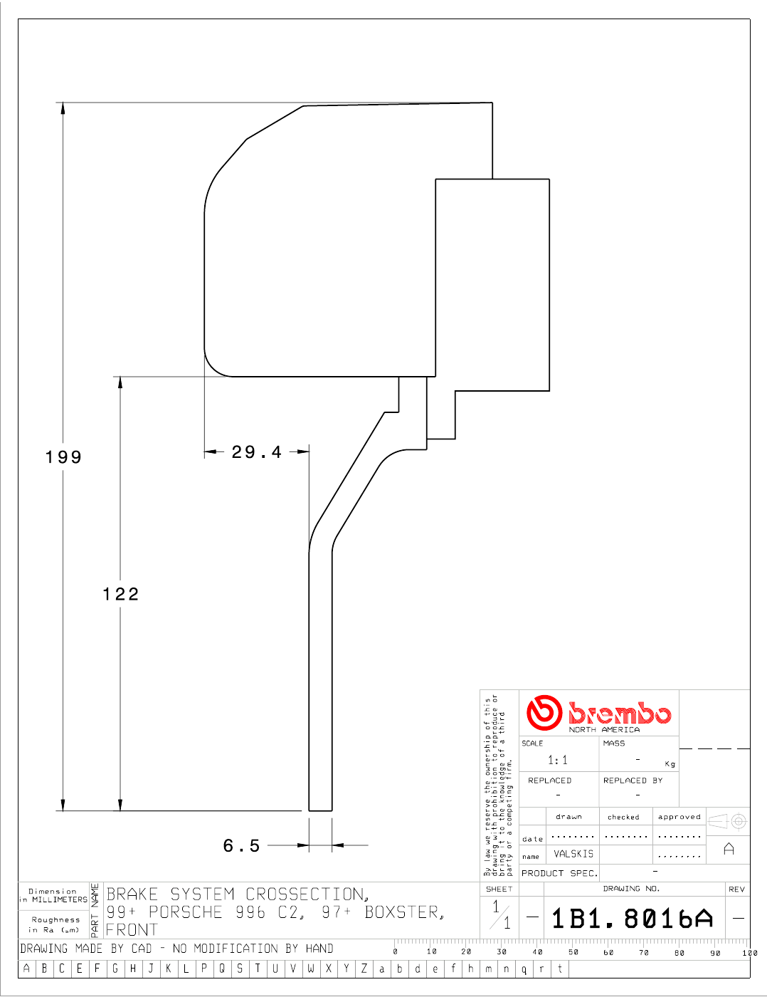 Brembo GT Big Brake Kit - 2005-2011 Porsche 987 Boxster - Front - 4-Piston 355x32 2-Piece - 1B1.8016A