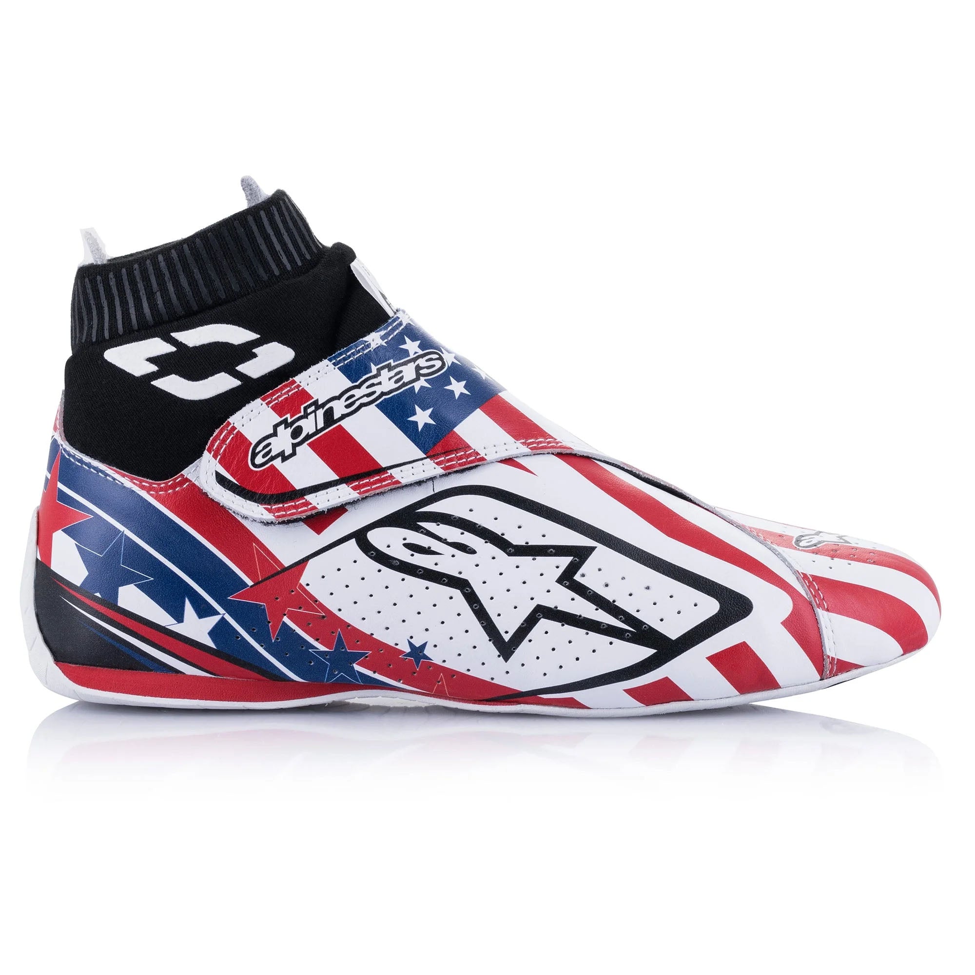 Alpinestars Supermono v2 Liberty Racing Shoes (Size: 12, White/Red/Blue)