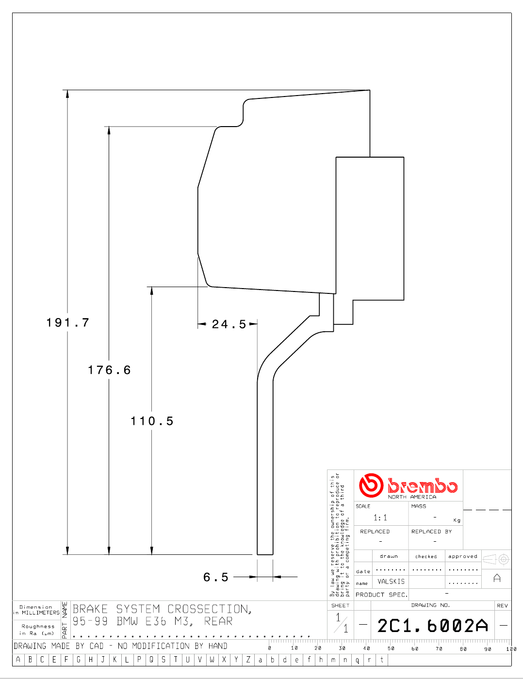 Brembo GT Big Brake Kit - 1995-1999 BMW M3 (E36) - Rear - 4-Piston 328x28 2-Piece - 2C1.6002A