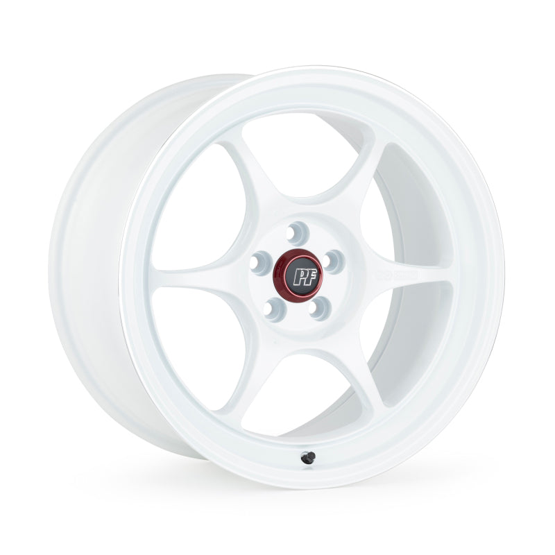 Enkei PF06 19x8 5x100 45mm Offset 75mm Bore White Wheel w/ Machined Lip (MOQ 40)