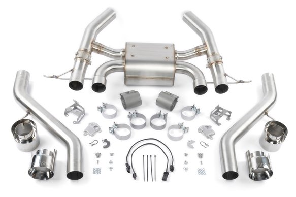 Dinan Valved Axle-Back Exhaust - 2023-2025 BMW M2 Stainless Steel - Polished Tips - G87