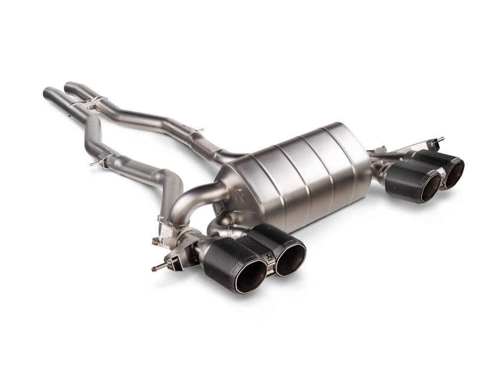 Akrapovic 2021+ BMW M3 (G80)/M4 (G82) Slip-On Line (Titanium) w/Octagonal Carbon Tips