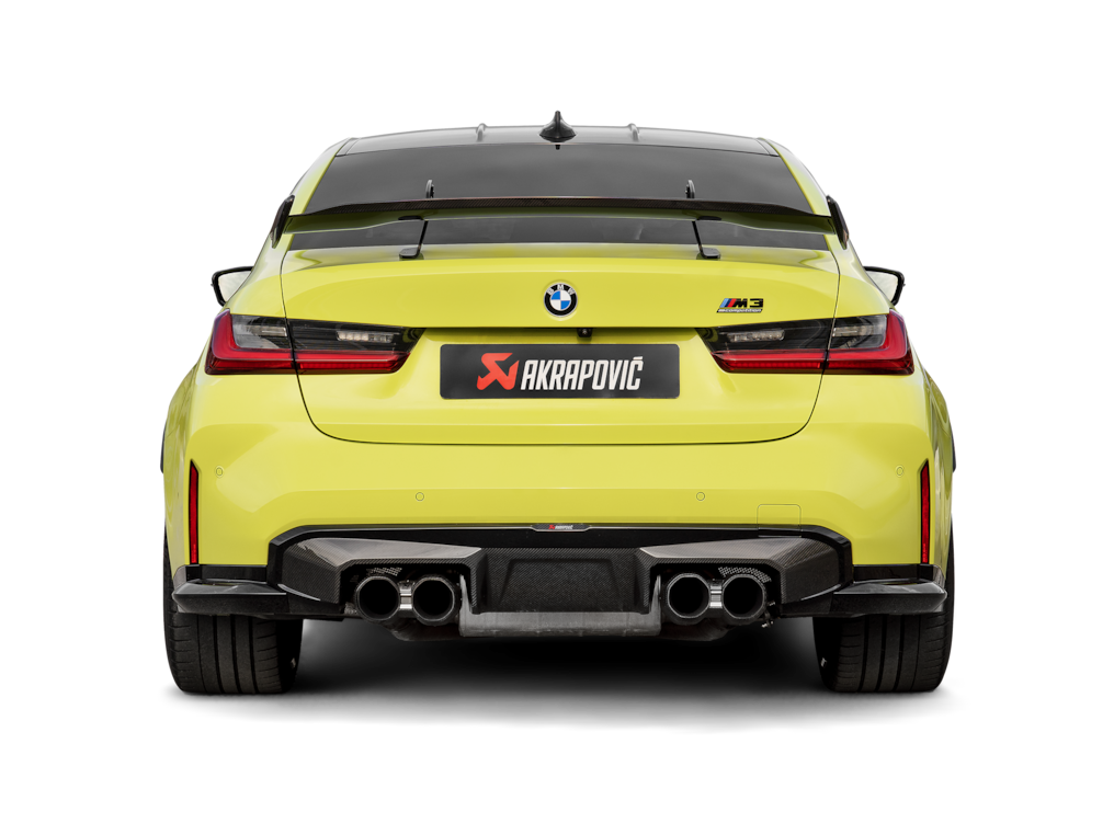 Akrapovic 2021+ BMW M3 (G80)/M4 (G82) Slip-On Line (Titanium) w/Octagonal Carbon Tips