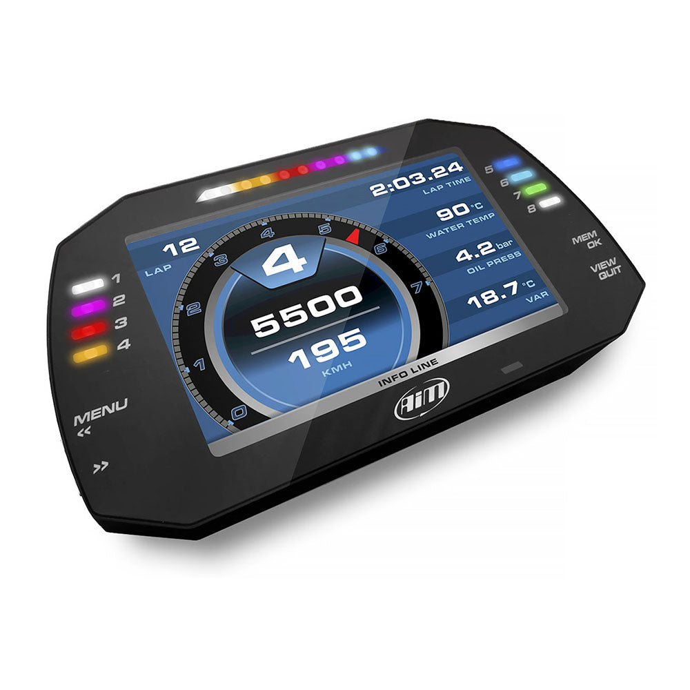 AiM Sports MXG 1.3 Large Color TFT Dash and Data Logger