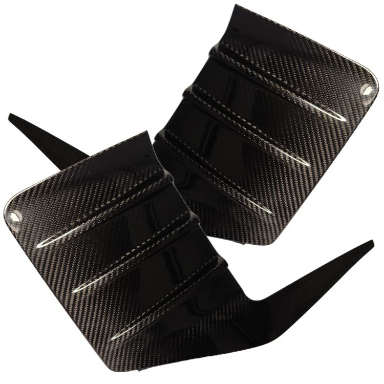 CarBahn BMW G87 M2 Carbon Fiber Rear Bumper Vent Inserts (Set of 2)