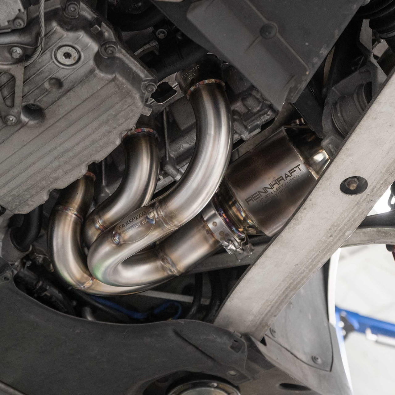 Fabspeed Porsche 997.2 Carrera RENNKRAFT Modular Headers with HJS Catalytic Converters (2009-2011)
